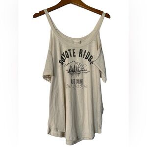 Altar ‘d State Cream Off the shoulder/ short sleeve shirt